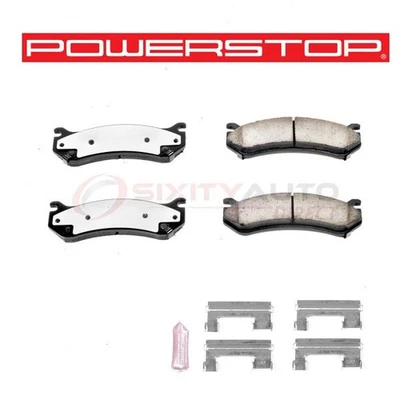 PowerStop Rear Disc Brake Pad & Hardware Kit for 2001-2010 GMC Sierra 2500 mj - Imagem 1 de 4