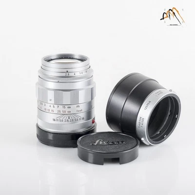 LEITZ Leica Tele-Elmarit M 90mm/F2.8 Ver.I V.1/ Fat Silver Lens Yr.1964 #11607 - Image 1 of 4