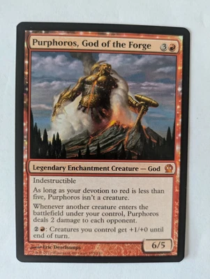Purphoros, God of the Forge Theros MTG NM Free shipping with tracking - Image 1 of 2