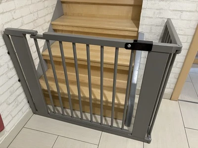 Treppenschutzgitter L-Form oder gerade / grau - Bild 1 von 4