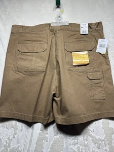 Cabelas Shorts Mens 44 Brown Cargo 7 Pocket Hiker Casual Outdoor Hiking Comfort - Picture 1 of 18