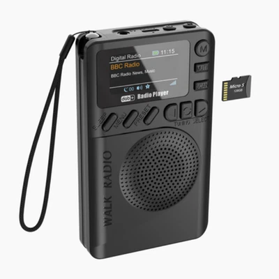 Pocket DAB/DAB+ Digital FM Radio LCD Display Good Sound Speaker Long Life - Image 1 of 2