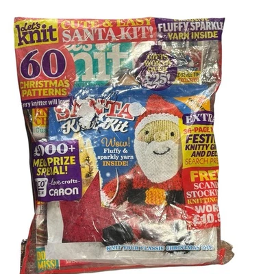 NEW Let’s knit Magazine Holiday Kits Nov/Dec ‘19 UK Patterns Ideas Yarn - Image 1 of 4