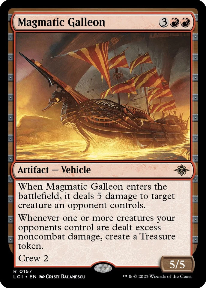 Foil - Magmatic Galleon - 157 / NM / English - Image 1 of 1