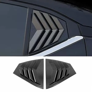 For Nissan Sentra 2020-2024 Carbon Fiber Look Vent Window Scoop Louver Trim - Picture 1 of 7