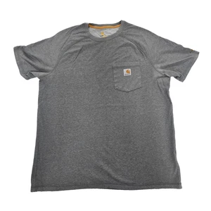 Camiseta Carhartt Force Calce Relajado Bolsillo Gris Para Hombre L Absorbe la Humedad - Imagen 1 de 8