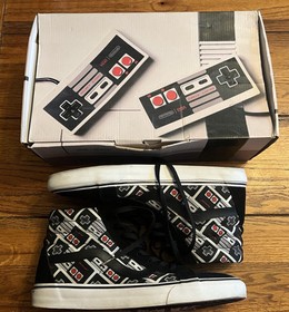 Vans Nintendo NES Controller 'GAME OVER SK8-Hi High Top Shoes Mens Size 13 Great