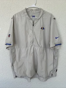 Nike NFL OnField LOS ANGELES RAMS Official Team Issued Half Zip Jacket Size XXL - Picture 1 of 6