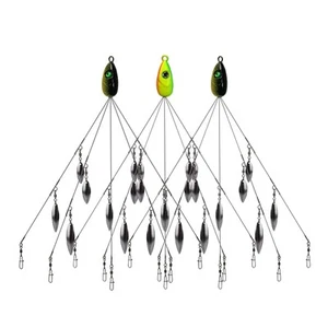 Alabama Rig for Bass Striper Fishing Lures Baits 5 Arms Umbrella A-Rig Swimba... - Picture 1 of 4