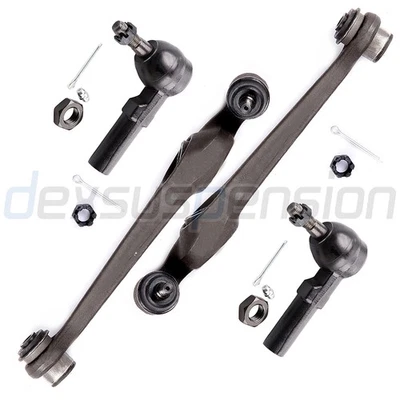4x Fits 1991-2002 Saturn SL1 SL2 Front Lower Control Arms Outer Tie Rods Kit - Image 1 of 4