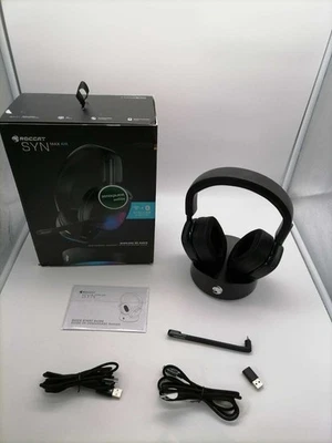 Roccat Syn Max Air Wireless RGB Gaming Headset mit 3D Audio & Dock – Schwarz - Bild 1 von 4