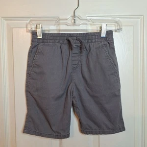 Levi's Grey Canvas Khaki Slim Fit Shorts Elastic Waist Pull On Outdoor Size S - Picture 1 of 12