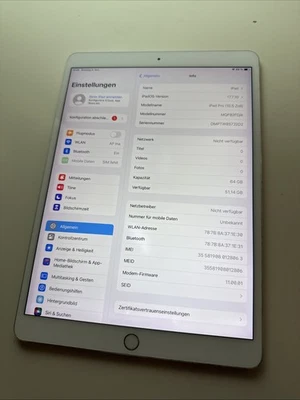Apple iPad Pro WiFi/GSM 10,5" 64GB - Silber/weiß MQF02FD/A - Bild 1 von 4