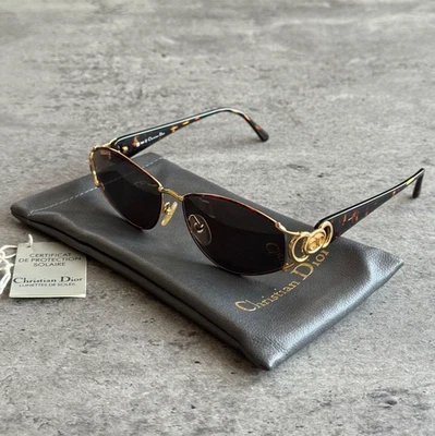 Gafas de sol Christian Dior 2844 vintage doradas marrones negras carey Austria Foto 1 de 4