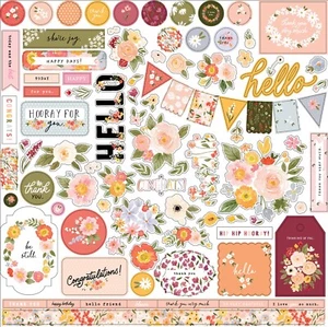 Carta Bella - Flora No. 5 12x12 Element Sticker Scrapbook Journal Planner Cards - Picture 1 of 1