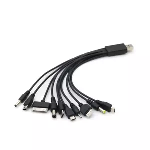 10 In 1 Micro USB Multi-Cable Charger Charging Cables For Mobile Phone - Picture 1 of 11