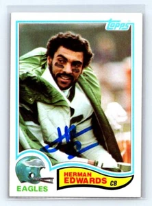 1982 Topps #442 Herman Edwards Signed TTM - Picture 1 of 2