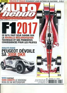 AUTO HEBDO n°2080 14/09/2016 F1 2017 TRELUYER FASSLER 3008 DKR - Picture 1 of 1