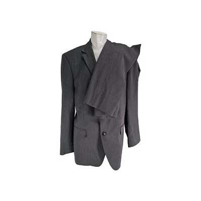 Hugo Boss Men's Suit 42R Scorsese/Movie Gray Pinstripe Wool City - Image 1 of 4