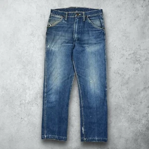 Vintage 60er Jahre Wrangler blaue Glocke 13 MWZ Denim Cowboy Jeans Größe 31x28 TROCKENFÄULE - Bild 1 von 15
