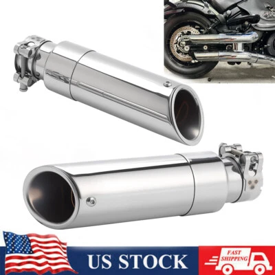 2x Tubo silenciador de escape Shorty GP antideslizante para Indian Scout Sixty 2015-2024 2025 Foto 1 de 4
