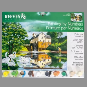 Reeves Painting By Numbers Kit Watermill PL/27 - Picture 1 of 4