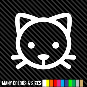 Cat Decal Sticker Car Decal Laptop Decal - Choice of Colors & Sizes - Picture 1 of 15