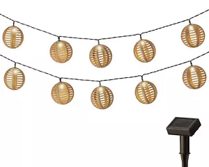 LED Solarlichterkette 4,5m Kugeln Gartenleuchte Solarleuchte Außenleuchte Balkon - Bild 1 von 3