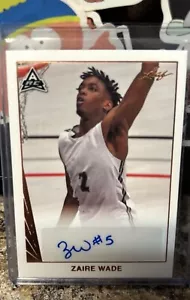 2021-22 Leaf Memories -Base Autographs Zaire Wade #BA-ZW1 - (AU, RC) - Picture 1 of 2