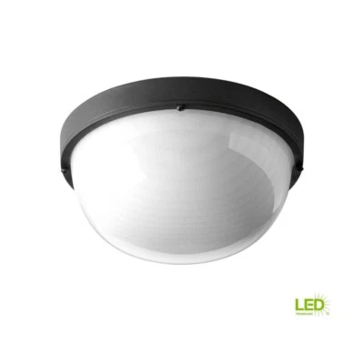 Progress Lighting P3648-3130K9 1-Light LED Indoor/Outdoor Bulkhead Light, Black - Image 1 of 4
