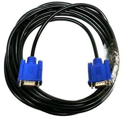 2 PACK 10FT SVGA 15 PIN Male To Male SUPER VGA Monitor Extension Cord Cable Blue - Image 1 of 4