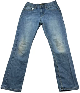 Lee Jeans Girls size 16 Blue Stretch Denim Tapered Leg Slim Fit 28 Inch Waist - Picture 1 of 8