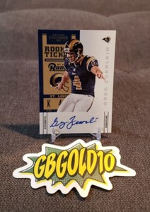 2012 CONTENDERS ROOKIE TICKET GREG ZUERLEIN RC AUTO AUTOGRAPH ST LOUIS RAMS!