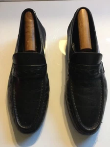 Towncraft Halbschuhe Herren 10 D Schwarz Leder Slipper Schuhe - Bild 1 von 9