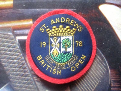 De colección - 1978 British Open - Parche - Eslabones de golf St. Andrews - Jack Nicklaus Foto 1 de 2