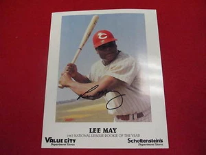 Lee May autograph 8x 10 photo 1967 NL Rookie of the Year  ROY signature - Picture 1 of 1