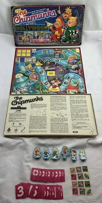 1983 Chipmunks Go Hollywood Game by Ideal Complete in Great Condition FREE SHIP - Image 1 of 4