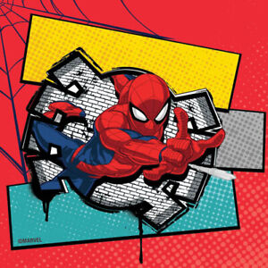 Marvel Spider Man Spider-Man Superhero Party Birthday 20 Napkins SERVIETTE Kids
