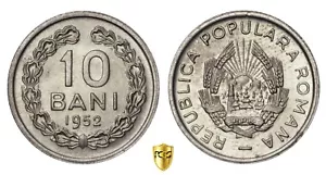 ROMANIA 10 Bani 1952 - PCGS MS65 - Picture 1 of 3