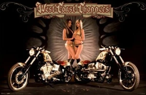 WEST COAST CHOPPERS POSTER - HOT SEXY BABES BIKES - NEU - Bild 1 von 1