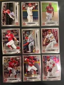2022 Topps Chrome Cincinnati Reds Team Set 9 Cards - Picture 1 of 1