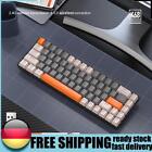 K68 Mechanische Gaming-Tastatur Ergonomisch kabellos f&#252;r PC (Red Axis Grey+White