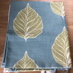 1.6 m Tamiko Wasabi Clarke N Clarke fabric By Globaltex Teal Lime green New! - Picture 1 of 7