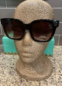BANANA REPUBLIC 3586121801 BRN. TORTOISE PLASTIC HAVANA LENS SUNGLASSES NWT - Picture 1 of 6