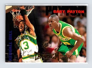 Kendall Gill / Gary Payton BCT 1994 Stadium Club #326   Seattle SuperSonics