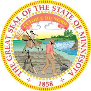 Minnesota State Seal Coat of Arms VINYL Car Laptop WINDOW Bumper STICKER DECAL - Picture 1 of 1