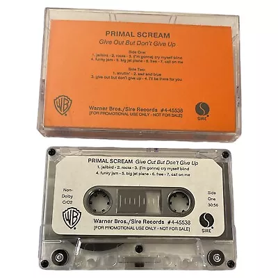 Primal Scream – Give Out But Don't Give Up Promo Cassette Tape Mega Rare - Image 1 of 4