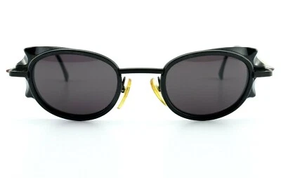 Очки солнцезащитные Alain Mikli 5009 Col 0126 черные овальные стимпанк c1994 новые из старых запасов - Изображение 1 из 4