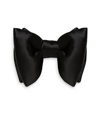 男式领结 - 黑色丝绸领结,大领结,蝴蝶领结 — 第 1/2 张图片