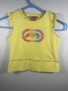 Ecko Red Tank Top Youth Girls Medium Stretch Yellow Rhino - Picture 1 of 7